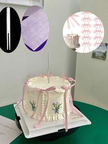 13 piezas Decoraciones elegantes de lazo rojo/negro/rosa/blanco/azul/champán para decorar pasteles, suministros de decoración de cinta para pasteles DIY para fiestas, aniversarios, bodas, Día de la Madre, Día de San Valentín