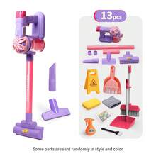 7/9/11/13 件儿童多功能吸尘器套装 - 清洁整理套装、家务和角色扮演模拟工具、儿童房间互动清洁玩具、角色扮演道具，适合 3 岁以上男孩和女孩作为圣诞节和生日礼物