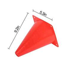 KINJOEK 30 Packs 9 Inch Sports Training Cones Traffic Cones With Rounded Edges For Safety Soccer Football Basketball Coaching Agility Drill Training Field Marker Cones Redgift - as pic - View 2