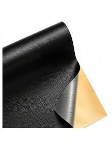 Kit de Parches Reparadores de Piel,Parche Autoadhesivo,Piezas ReparacióN Pegatinas,para Restaurar ArtíCulos De Piel Como SofáS, Sillas, Bolsos, Etc. 50 X 200 (Negro) - Negro - Ver 6