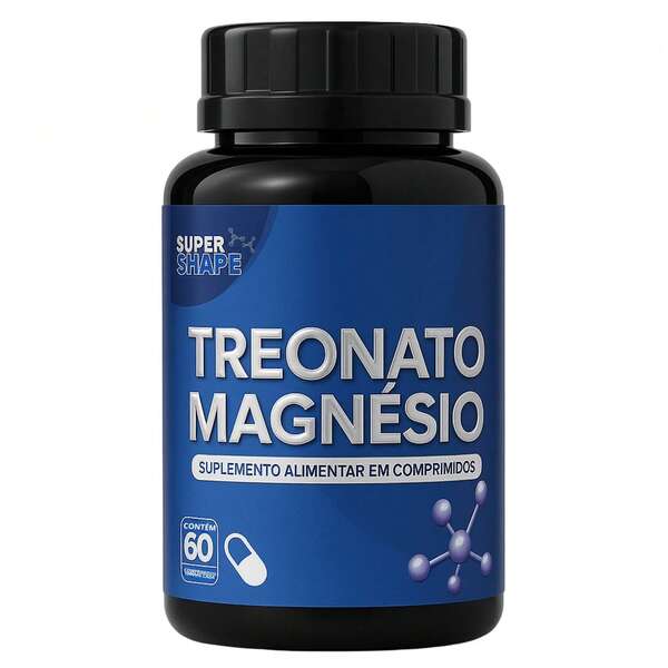 Treonato Magnésio com Treonina 60 comprimidos Fórmula Premium Memória