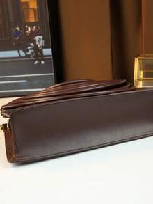 Fashionable Niche Design Pasta Bag, Versatile Shoulder/Crossbody Square Bag, Clutch Purse, New Arrival - Coffee - View 9