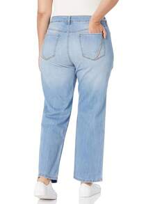 Bandolino Women's Mandie Signature Fit High Rise Straight Leg Jeanhalloween - 特色 - 刺繡口袋 - 查看 3