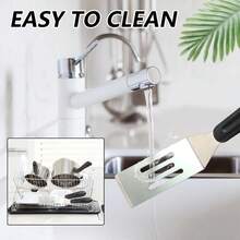 2-Piece Mini Stainless Steel Spatula Set, Small Metal Turner For Cooking And Baking - 2 - 查看 7