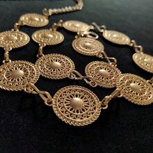 Women's Belt Gold Silver Chain Fashion 2025 Party Look - Gold - View 2