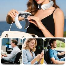 EZIFY Neck Massager - Deep Cervical Massage/Posture Enhancement Support/Portable And Easy To Use, Portable Neck Massager, The Perfect Gift For Men And Women - Máy massage cổ H99 - Trắng - Xem 5