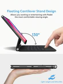 Compatible With IPad Air4/5 Air6, IPad Pro 11-Inch (M2, 2024) / Pro 11 (2018-2022), Universal Magnetic Keyboard IPad Protective Case With Keyboard And Multi-Touch Trackpad