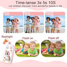 Telefono intelligente per bambini, regali di Natale e compleanno per bambini e bambine di età 3-10 anni, lettore MP3 con doppia fotocamera, telefono touch screen giocattolo educativo per bambini di 3, 4, 5, 6, 7, 8, 9, 10 anni