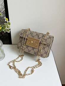 1pc Pu Fashion Retro Mini Fashion Coin Small Square Bag, Versatile Niche Design Fashion Shoulder Crossbody Bag, Comfortable Shoulder Strap For Easy Play, Smooth Long Style, Versatile And Not Picky, Suitable For Daily Travel, Shopping, Commuting Use, Is A Perfect Gift For Friends - Multicolor - View 6