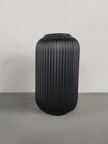 1 قطعة إناء بلاستيكي ذو مظهر السيراميك عالي الجودة، إناء مخطط أنيق وبسيط، هدية مثالية لعيد الميلاد والهالوين وعيد الشكر والعيد الفصحي، مناسب لديكور غرفة المعيشة والنوم والحديقة ومكتب العمل، لترتيب الزهور