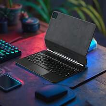 Compatible With IPad Air4/5 Air6, IPad Pro 11-Inch (M2, 2024) / Pro 11 (2018-2022), Universal Magnetic Keyboard IPad Protective Case With Keyboard And Multi-Touch Trackpad