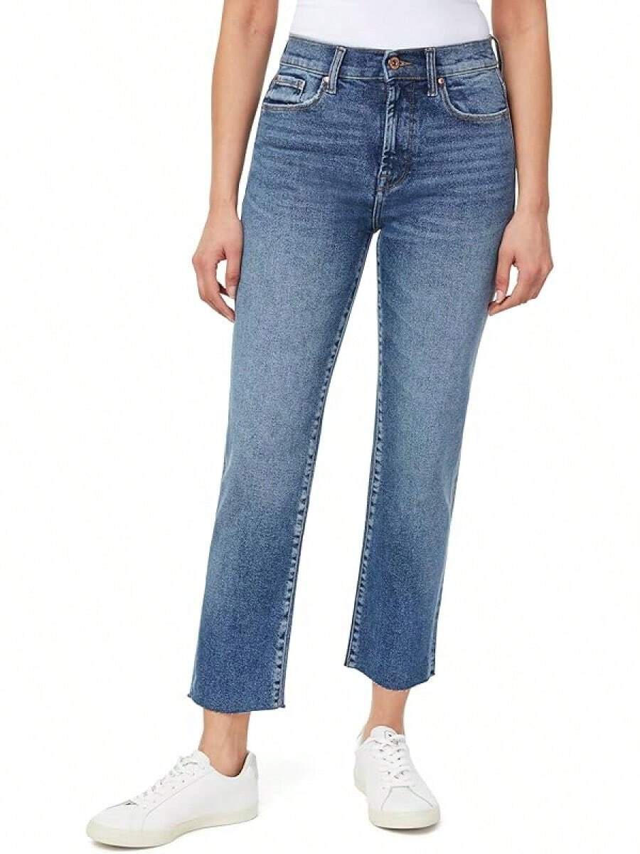 Kensie Jeans The Allie High-Rise Slim Straighthalloween - Laguna - View 1