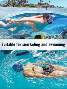 Flexible Silicone Snorkel For Diving, Freediving And Spearfishing - Multicolor - View 4