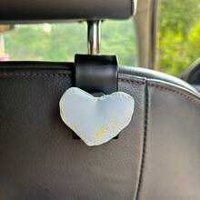 1pc Lovely Heart-Shaped High-Grade Car Seat Back Hook, Multifunctional Car Interior Storage Small Hook, Suitable For Women, Car Seat Backrest