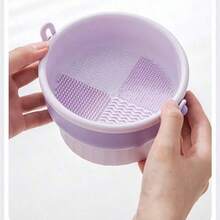 Zestaw do czyszczenia pędzli do makijażu, silikonowy uchwyt na pędzle i suszarka