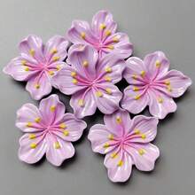 10pcs/20pcs/30pcs Pink & Purple Floral Shaped Pushpins, Cute Cartoon Resin Peach Blossom Decorative 3D Thumbtacks For Cork Board, Photo Decoration, Photo Wall, Map And School Supplies Decoration, Holiday Decor Materials - Multicolor - View 8