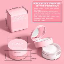 DUNUF Oil Control Setting Powder,Micro-Fine Texture, Long-Lasting Matte Finish, Pore-Minimizing & Smoothing Fine Lines, Waterproof Sweatproof, Suitable For Daily, Party,Christmas Holiday Gift. - 彩色 - 查看 4