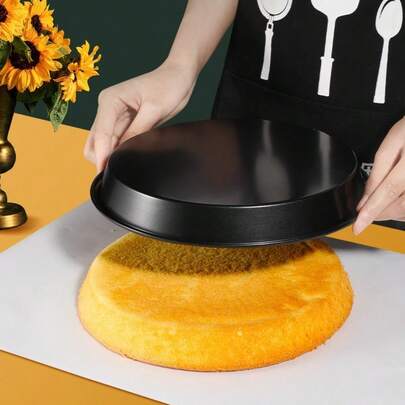 1/3 Piezas Juego de Moldes para Pizza de Acero al Carbono Antiadherente (8/9/10 Pulgadas) - Bandeja de Horno Duradera y Resistente a la Oxidación que se Puede Lavar en el Lavavajillas, Apta para Moldes de Pasteles y Herramientas de Horneado para Hornos Domésticos - Molde para Pizza de Alta Calidad Antiadherente.