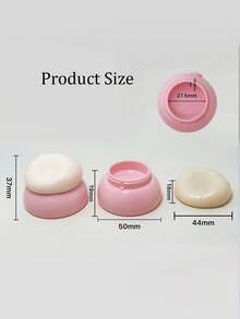 迷你可爱唇彩罐配柔软硅胶唇刷口红分装瓶，便携式旅行唇膜分装罐，适用于 3.5g（0.12oz） - 彩色 - 查看 5