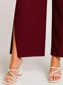 Swisz Women Pants - Burgundy - View 5