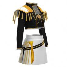 NetHong Kids Girls Rumi Zoey Mira Cosplay K.Pop Demon Hunters Cosplay Costume Black Golden Role Playing Outfit Suit Halloween