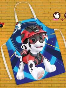 Paw Patrol Paw Patrol Themed Faux Linen Fabric Cartoon Animation Apron, Oil-Proof Waist Wrap, Parent-Child Kitchen Adult Sleeveless Halter Apron, Halloween, Thanksgiving, Christmas, Birthday Party Decoration Products, Small Gifts For Friends And Family At Parties And Gatherings