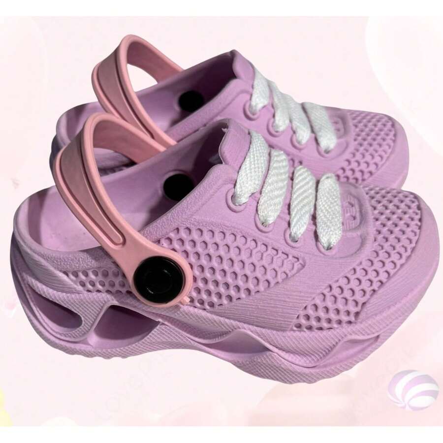 Babouche Or Crock Sandal For Girls, Light, Soft And Comfortable, Light Colors - Purple - View 1