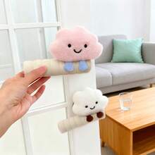 云朵造型门把手套，防静电、防碰撞、防污，轻按静音，可爱家居装饰，适用于卧室、客厅、阳台、浴室、书房