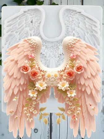 Änglavingar Silikonformar Tårtdekoration Cupcake Topper Godis Polymer Clay Gummipaste