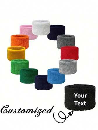 Customizable Sports Wristbands For Men And Women - Moisture-Wicking Wristbands With Customizable Patterns And Names,Personalized Custom Name/Initials Sports Wristband - Moisture-Wicking Breathable Fabric, Vibrant Colors For Tennis, Basketball, Gym Training - Modern Athletic Accessory With Custom Text, Gym Accessories, Sports Accessory, Stylish Wristband, Durable Wristband For Tennis, Basketball, Running, Yoga, Fitness, And Exercise