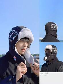 Classic Autumn/Winter Checkerboard Knit Beanie Hat For Women, Korean Fashion Chic, Suitable For Large Head Circumference, Warm Knitted Cap, Versatile Christmas Accessory