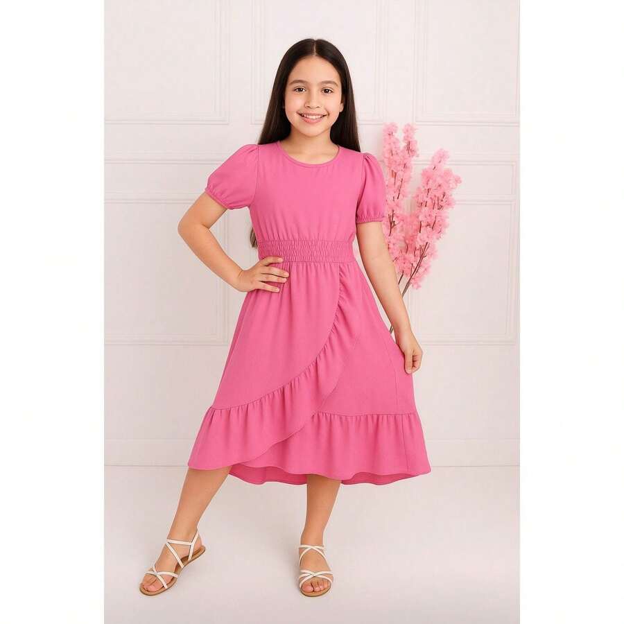 Três Marias Lastex Midi Dress -  Colors (Mint Green, Pink, Black) - Sizes 10 To 16 - 淡粉紅色 - 查看 1