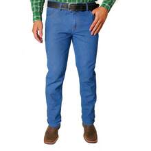Kit 2 Men's Country Pants Plus Size With Elastane To Wear With Wide Leg Boots - 藍色/淺藍色 - 查看 2