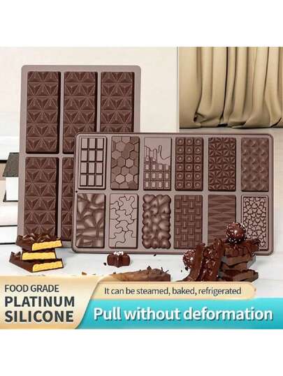 Chocolate Bar Molds - Silicone Molds For Making Soft Candies And Coffee Stir Sticks, Non-Stick, Easy To Release, Protein And Energy Snacks, Handmade Gifts, Suitable For Parties, Birthdays