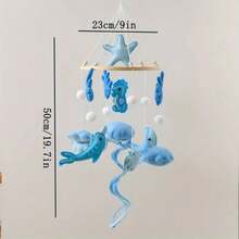 Handmade Baby Sheep & Star & Moon Bed Bell, Baby Mobile Crib, Cute Animal Shaped Toys, Educational, Improve Hand-Eye Coordination, Prevent Myopia, Nursery Room Decor, Mixed Colors, Newborn Rattle Toys, Best Gift For Parent-Child Interaction, Birthday, Christmas