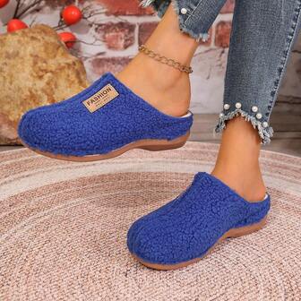 女士夏季带足弓支撑的套脚凉鞋 - 透气厚底拖鞋，蓝色 - 柔软TPU外底，舒适耐穿 - 适合休闲穿着和户外活动，优雅适合派对，学院风适合上学，休闲时尚，搭扣设计，适合度假、海滩、学校、办公室、居家、春季、夏季、秋季