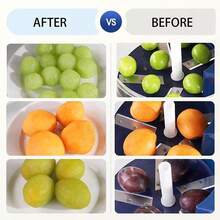 Descascador automático de frutas de 1 unidade, máquina de descascar especializada para lojas de chá de bolhas e frutas, descascador de vegetais e frutas adequado para descascar uvas verdes, tomates, nêsperas, tâmaras, alho, azeitonas, uvas vermelhas, uvas e outras frutas e vegetais.