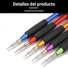 Juego De Desarmadores Kit de 5 Herramientas Reparación de Teléfonos móviles destornilladores de reparación multifuncional - Multicolor - Ver 5