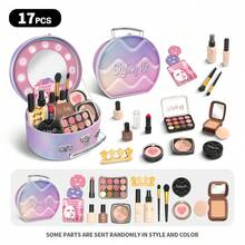 Girls' Make-Up Play Set, Children's Performance Handbag, Princess Role-Play Toy, Portable Princess Cosmetic Case Ideal For Girls Aged 3-8, This Make-Up Play Set Simulates Dressing Up Scenarios For Fashion-Themed Make-Up Parties. Perfect Birthday Or Christmas Gift (Note: Contains Non-Functional Cosmetics; Cannot Be Applied To Skin). - Multicolor - View 15