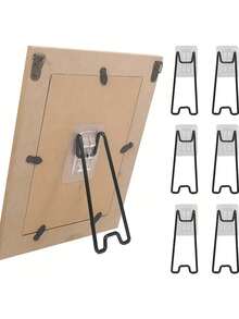 Fotoalbumständer aus Edelstahl - Ein stabiler Metall-Fotoanzeigeständer mit stilvoller Oberflächenveredelung, geeignet für Heimdekoration, Büro und Veranstaltungsanlässe - Eine einzigartige und vielseitige Alternative zum Bilderrahmen für die Büroorganisation | Modernes Aussehen | langanhaltend Design - Verschiedenfarbig - Übersicht 1
