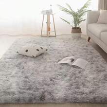 Alfombra Decorativa 150 X 200 Cm Sala De Estar Y Dormitorio - Gris - Ver 2