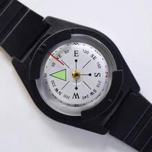 Wrist Compass - Waterproof Pocket Compass - Basic Orienteering - Easy To Read - Hiking, Camping, Outdoor Activities - Initial - View 1