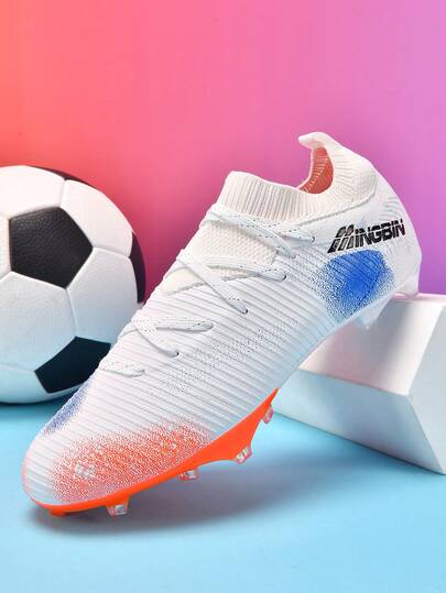 1 Pair Unisex Football Shoes For Adults, Middle/High School Students, Suitable For Matches And Training, Low-Top, Soft For Outdoor Grass Fields, AG Studs, FG Football Boots, Lightweight High-Performance, Factory Direct