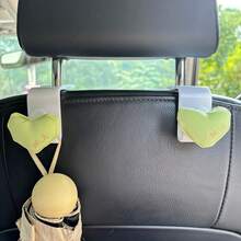 1pc Lovely Heart-Shaped High-Grade Car Seat Back Hook, Multifunctional Car Interior Storage Small Hook, Suitable For Women, Car Seat Backrest