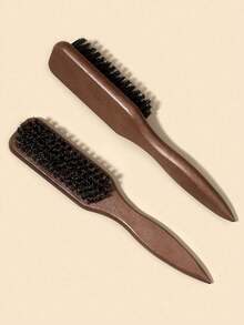 1/2 buc Perie de păr și barbă cu peri de mistreț pentru bărbați și femei - Perie profesională de coafat cu peri de coamă fără parfum pentru păr gros/subțire, pieptene de curățare a decolorării și a mașinii de tuns, instrument de netezire a spatelui, înapoi la școală, articole esențiale pentru călătorii și vacanțe, accesorii de păr pentru femei, perie, perii de păr, perie pentru margini, perie de păr, pieptene de păr, pieptene de păr, perie de descurcare, perie cu bilă, perie de păr mini, set de perii de păr, pieptene din lemn - Multicolor - Vizualizare 4