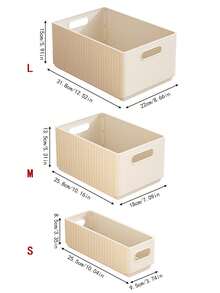 1pc Desktop Storage Box, Snacks, Miscellaneous Items, Cosmetics Box, Student Dormitory Storage Basket, Storage Box, Folding Storage Box - Multicolor - View 5