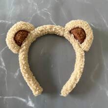 Plush Cat Ear Headband Retro Leopard Print Hair Scrunchie Cute Holiday Accessories Fashionable Hair Clip Ribbon Hair Hoop - Multicolor - View 6