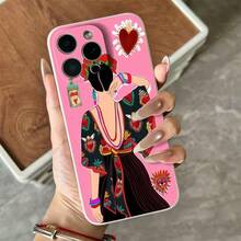 Frida Grace Designed White Phone Case, Compatible With The Latest  17/16/15/14/13/12/11/6/6 S/7/8 Pro Max Plus, SE2/SE3/X/XS/XR/XS Max, 17 Air, 12/13 Mini, 16e, Halloween Christmas Gift, For Friends Or Personal Use, Elegant Print, Art Design, Shock Protection Case, Durable Case, Mobile Accessories,  Phone Case, Gift Shopper, Technology Enthusiast - 白色 - 查看 7