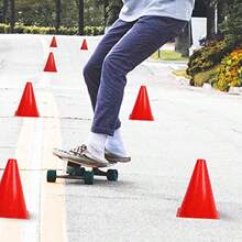 KINJOEK 30 Packs 9 Inch Sports Training Cones Traffic Cones With Rounded Edges For Safety Soccer Football Basketball Coaching Agility Drill Training Field Marker Cones Redgift - as pic - View 6