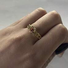 1pc Elegant Minimalist Hollow Flower Design Ring, Suitable For Women Daily, Party, Holiday Gifts
